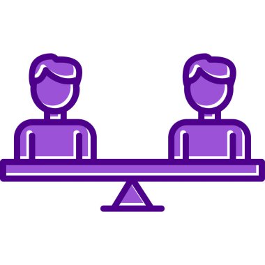 Modern Eşitlik simgesinin vektör illüstrasyonu                