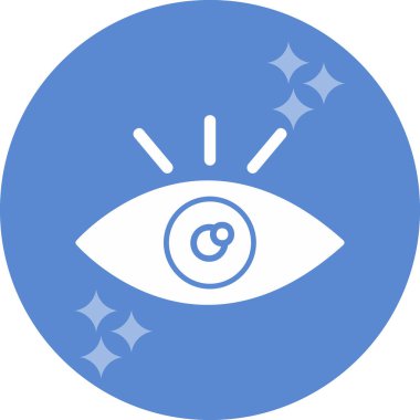 Göz. Web simgesi basit illüstrasyon 