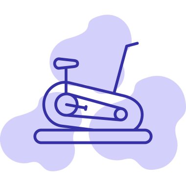 Sabit Bisiklet simge vektör çizim