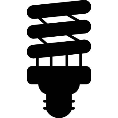 spiral ampul ikonu web basit illüstrasyon