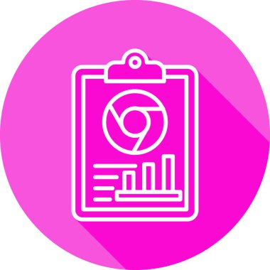 İzleme. Web simgesi basit illüstrasyon