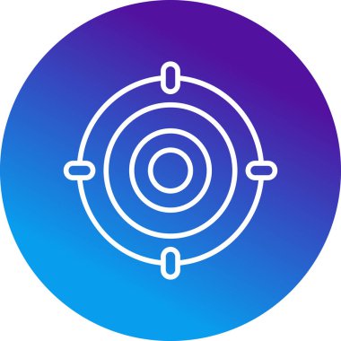 Hedef. Web simgesi basit illüstrasyon 