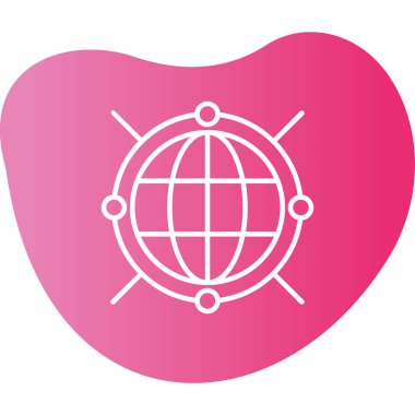 Küresel yönetimin vektör simgesi 