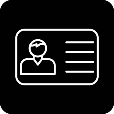 Ofis Kimliği Web simgesi, vektör illüstrasyonu