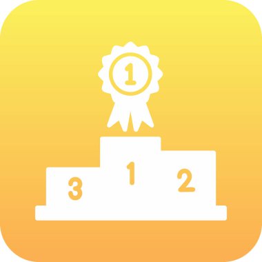 İlk Konum web simgesi, vektör illüstrasyonu