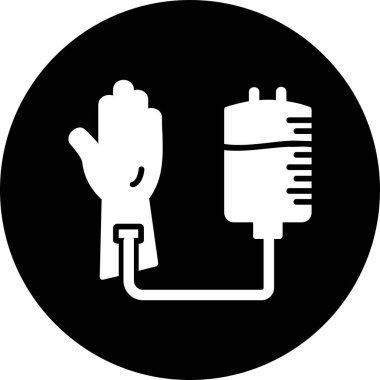 Kan Bağışı Web simgesi, vektör illüstrasyonu 