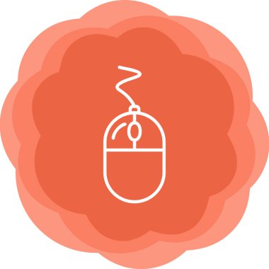 Fare tıklama simgesi. Basit resimleme