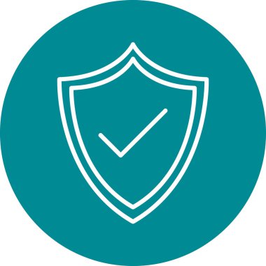 kalkan simgesi web basit illüstrasyon