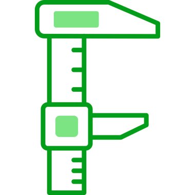 calliper simgesi, vektör illüstrasyonu basit tasarım