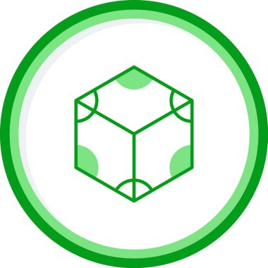 trapezyum prizma simgesi, vektör illüstrasyonu