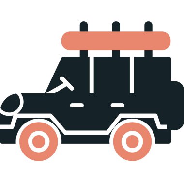 Safari cipi. Web simgesi basit illüstrasyon 