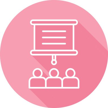 sunum simgesi, vektör illüstrasyonu 