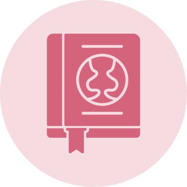 Ekonomi kitabı simgesi, vektör illüstrasyonu basit tasarım