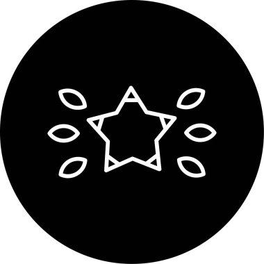 yıldız web simgesi basit illüstrasyon 