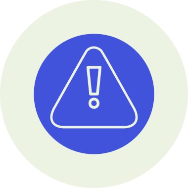 Uyarı vektör çizgisi simgesi, vektör illüstrasyonu 