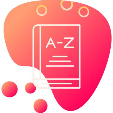 kitap simgesi, gramer konsepti, vektör illüstrasyonu