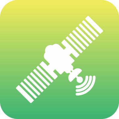 Uydu. Web simgesi basit illüstrasyon 