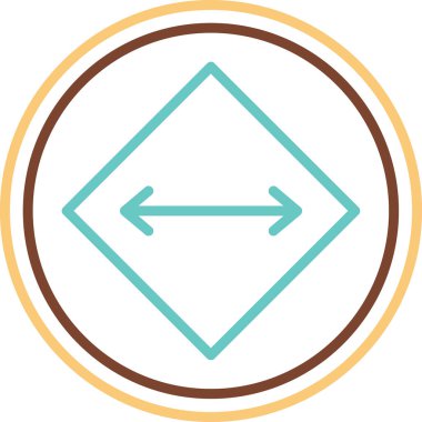 yaylı ok işareti. Web simgesi vektör illüstrasyonu