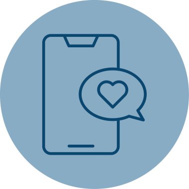 mobil sohbet simgesi, vektör illüstrasyon tasarımı