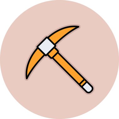 Kazma ağ simgesi, vektör illüstrasyonu                              