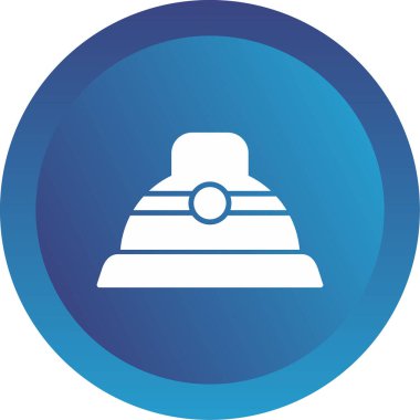 Güvenlik Miğferi Web simgesi, vektör illüstrasyonu