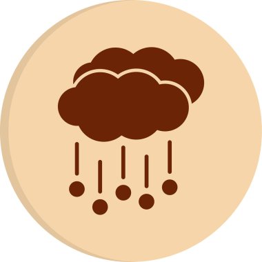 Hava durumu ikonu. Web için Hail vektör simgesinin basit illüstrasyonu          