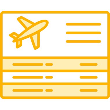 Seyahat ikonunun vektör illüstrasyonu. Ayrılışlar                   