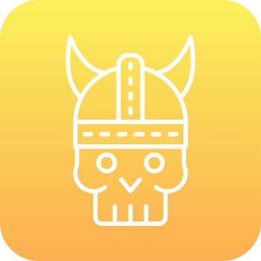 Bir kafatasının vektör çizimi 