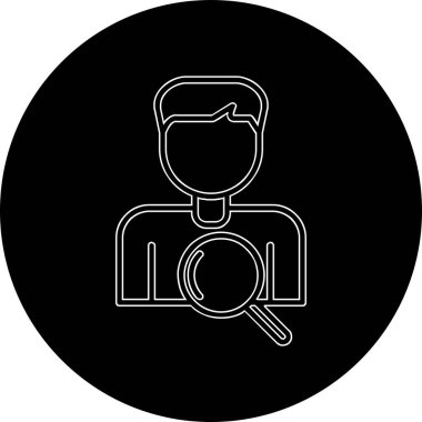 Seçim Süreci Web simgesi vektör illüstrasyonu