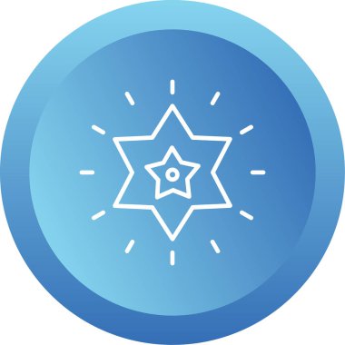 yıldız web simgesi basit illüstrasyon 