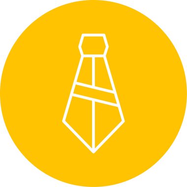 Düz Boyunbağı simgesinin vektör çizimi