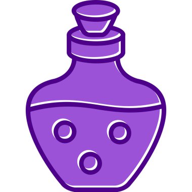 İksir ağı simgesi, vektör illüstrasyonu