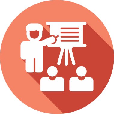 personel eğitim simgesi, vektör illüstrasyonu basit tasarım