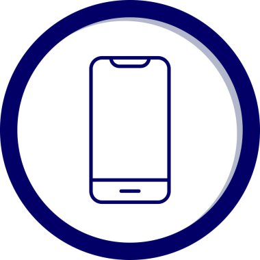 Akıllı telefon. Web simgesi basit illüstrasyon 