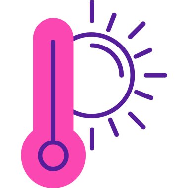  yüksek sıcaklık vektör simgesi