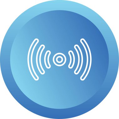 Kablosuz. Web simgesi basit illüstrasyon 