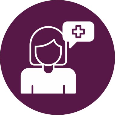 Pozitif Düşünme simgesi, vektör illüstrasyonu 