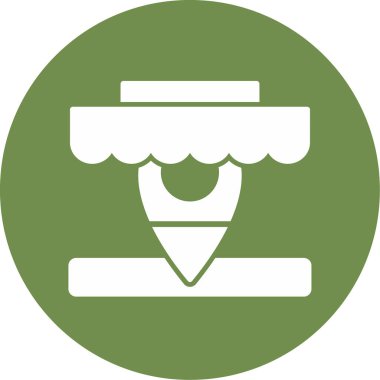 Pazar simgesinin vektör illüstrasyonu 