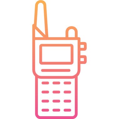 Walkie talkie simgesinin vektör çizimi