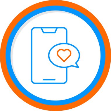 mobil sohbet simgesi, vektör illüstrasyon tasarımı