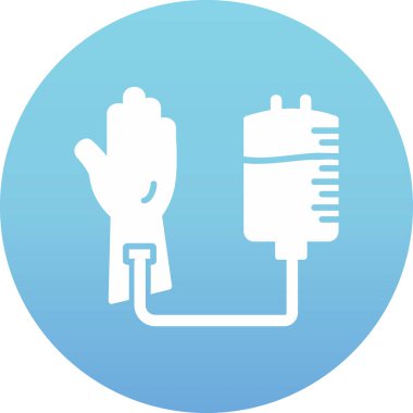 Kan Bağışı Web simgesi, vektör illüstrasyonu 