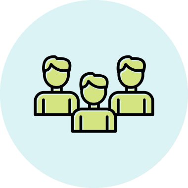 vector illustration of Group people icon 
