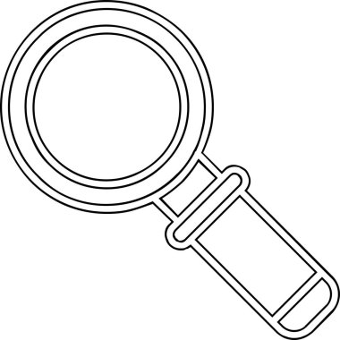 Ara. Web simgesi basit illüstrasyon 