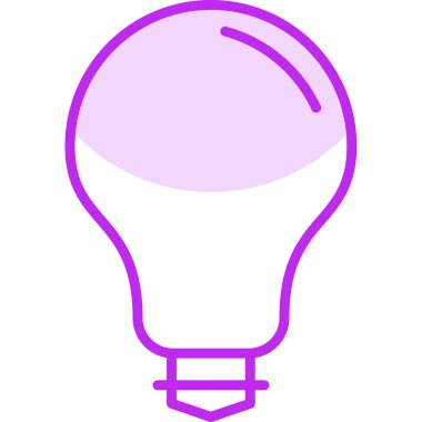 ampul simgesi, vektör illüstrasyonu 