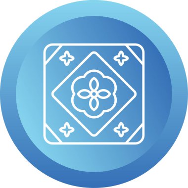 Döşeme. Web simgesi basit illüstrasyon