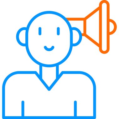 Topluluk Yöneticisi Web simgesi vektör illüstrasyonu