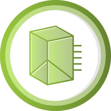 Prizma. Web simgesi basit illüstrasyon