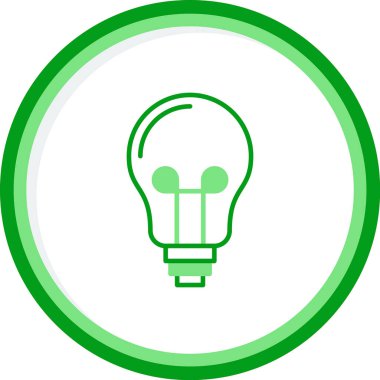 Ampul. Web simgesi basit illüstrasyon 