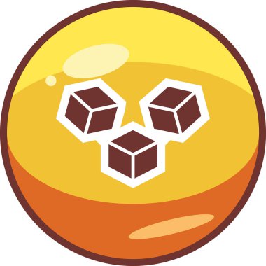 küp web simgesi basit tasarım 