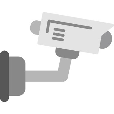 Bir CCTV kamerasının vektör simgesi, illüstrasyon  